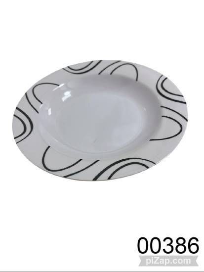 Imagen de PLATO HONDO MELAMINA CON DISEÑO 4.26